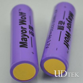 Mayor wolf purple 2200mah 18650 with Lithium battery protection board Rechargeable battery UD09105